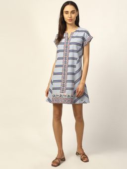 ELLE - Blue Stripes Dress