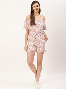 ELLE - Women Pink Printed Jumpsuit