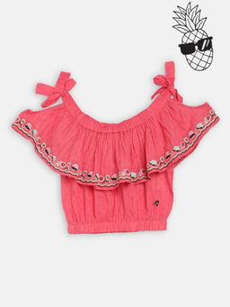 Blue Giraffe - Pink Summer Tops