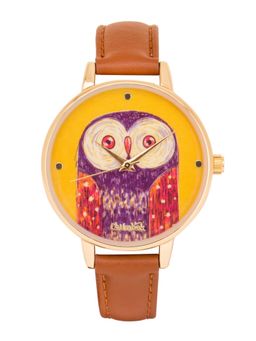 Teal by CHUMBAK - Brown PU Leather Watch