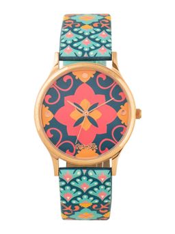 Teal by CHUMBAK - Blue PU Leather Watch