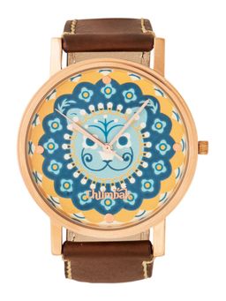 Teal by CHUMBAK - Brown PU Leather Watch