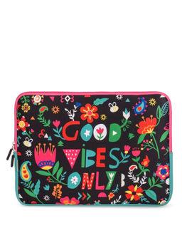 Chumbak - Black Solid Laptop And Card Cases