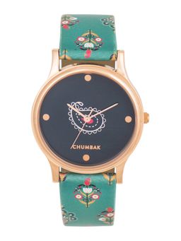 Teal by CHUMBAK - Blue PU Leather Watch