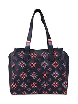 Teal by CHUMBAK - Navy Blue Embroidered Tote Bag