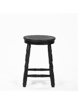 Chumbak - Farmhouse Stool Round - Black