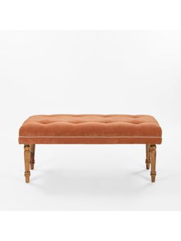 Chumbak - Nawaab Bench- Tuffted Burnt Orange