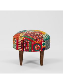 Chumbak - Begum Foot Rest - Floral Swirls