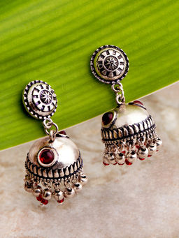 Voylla - Abhira Brass Jhumka Earrings