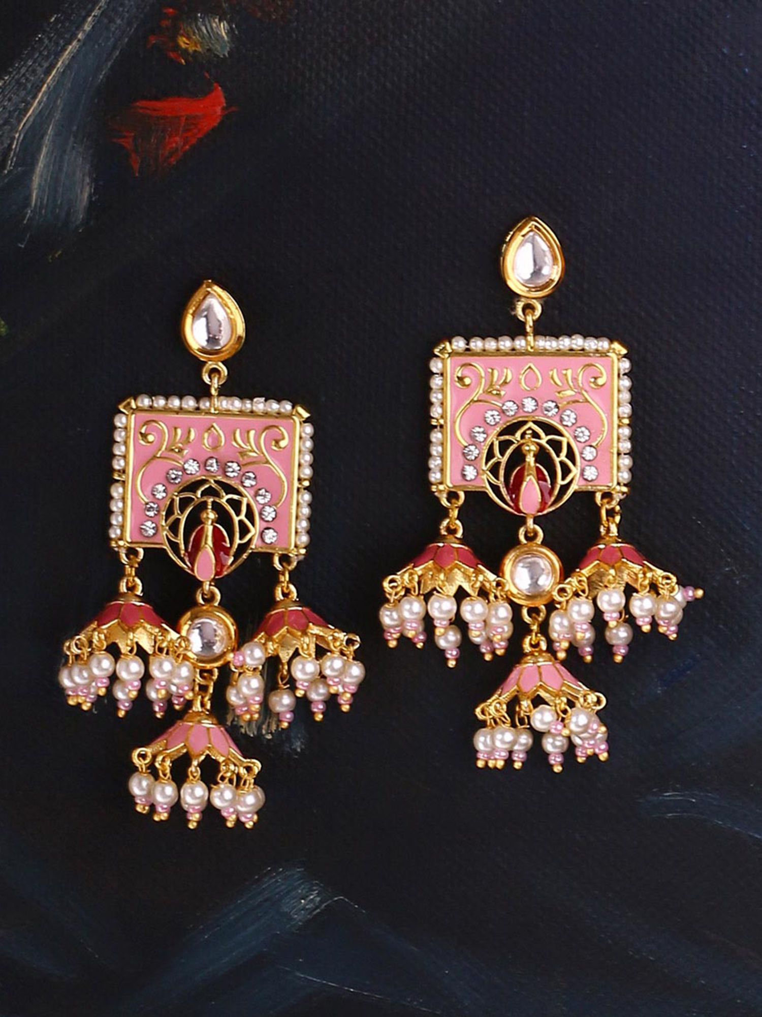 Voylla Earrings Buy Voylla Gold Manmayi Pearl Embellished Earrings Online Nykaa Fashion Shop designer like classic, traditional, imitation, drop, pearl, gold & silver danglers earrings for women online in india starting from ₹199. nykaa fashion