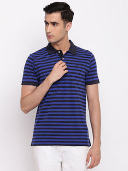 GANT - Blue Stripes Polo T-Shirt