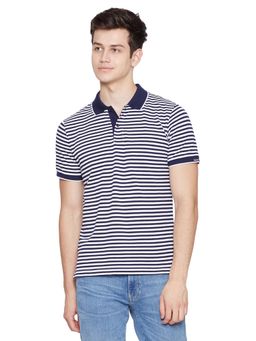 GANT - White Stripes Polo T-Shirt