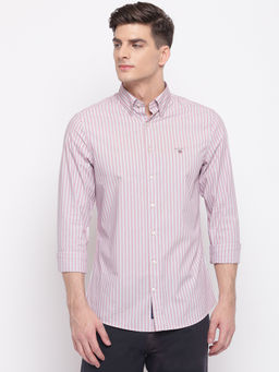 GANT - Pink Stripes Collar Neck Shirt