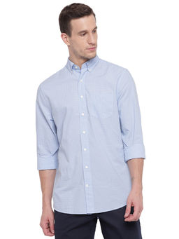 GANT - Blue Printed Collar Neck Shirt