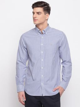 GANT - Blue Stripes Collar Neck Shirt
