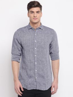 GANT - Grey Plain Collar Neck Shirt