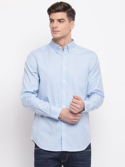 GANT - Blue Stripes Collar Neck Shirt
