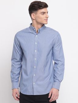 GANT - Blue Stripes Collar Neck Shirt