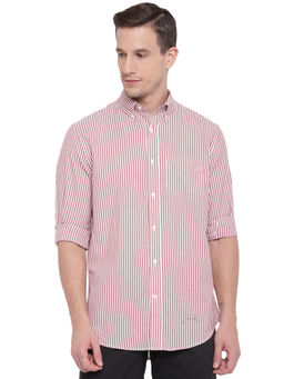GANT - Red Stripes Collar Neck Shirt