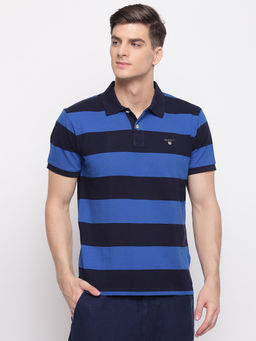 GANT - Blue Stripes Polo T-Shirt