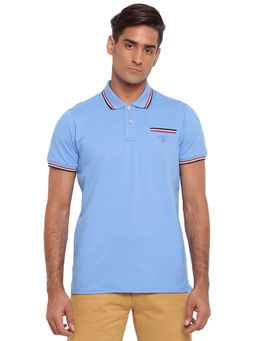 GANT - Blue Plain Polo T-Shirt