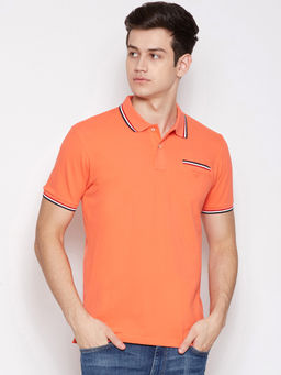 GANT - Orange Plain Polo T-Shirt