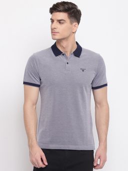 GANT - Blue Plain Polo T-Shirt