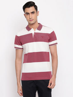 GANT - Red Stripes Polo T-Shirt