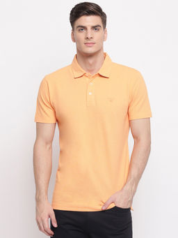 GANT - Orange Plain Polo T-Shirt
