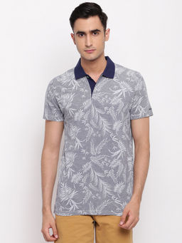 GANT - Grey Printed Polo T-Shirt