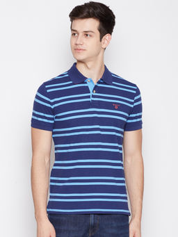 GANT - Blue Stripes Polo T-Shirt