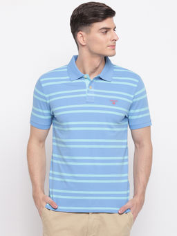 GANT - Blue Stripes Polo T-Shirt
