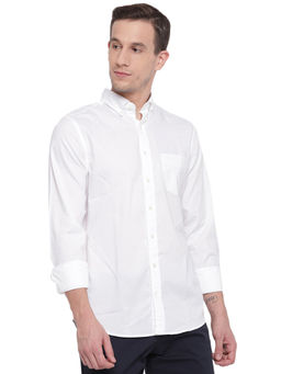 GANT - White Plain Collar Neck Shirt
