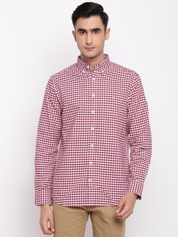 GANT - Red Checks Collar Neck Shirt