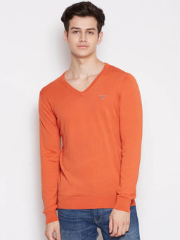 GANT - Orange Solid Sweater