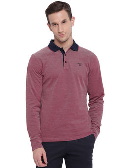 GANT - Red Plain Polo T-Shirt