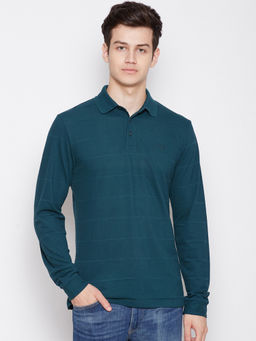GANT - Teal Stripes Polo T-Shirt
