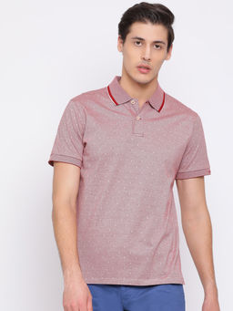 GANT - Red Printed Polo T-Shirt