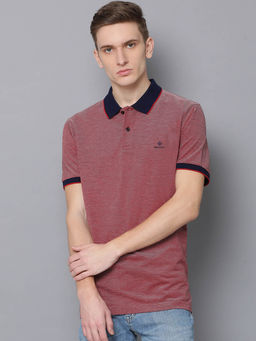 GANT - Red Solid Polo T-Shirt