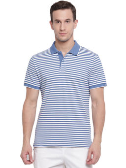 GANT - Blue Stripes Polo T-Shirt