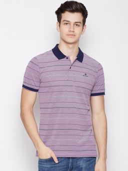 GANT - Purple Stripes Polo T-Shirt