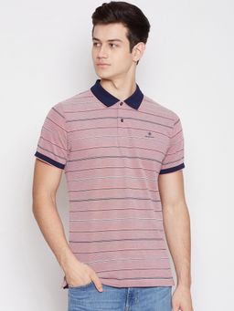 GANT - Pink Stripes Polo T-Shirt