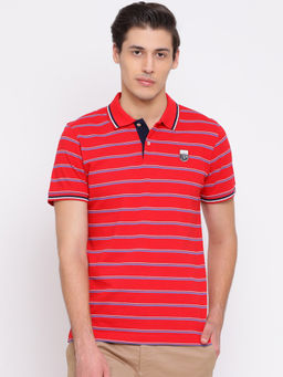 GANT - Red Stripes Polo T-Shirt