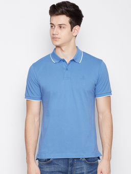 GANT - Blue Plain Polo T-Shirt