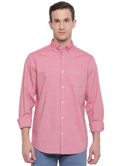 GANT - Coral Plain Collar Neck Shirt