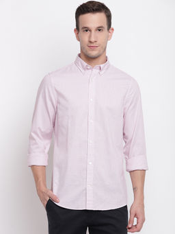 GANT - Pink Checks Collar Neck Shirt