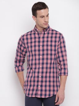 GANT - Red Checks Collar Neck Shirt