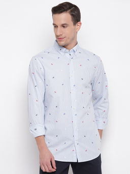 GANT - Blue Stripes Collar Neck Shirt