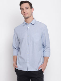 GANT - Blue Plain Collar Neck Shirt