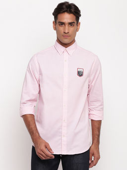 GANT - Pink Plain Collar Neck Shirt